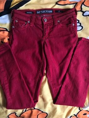 Affliction Raquel Women’s Red Skinny Jeans